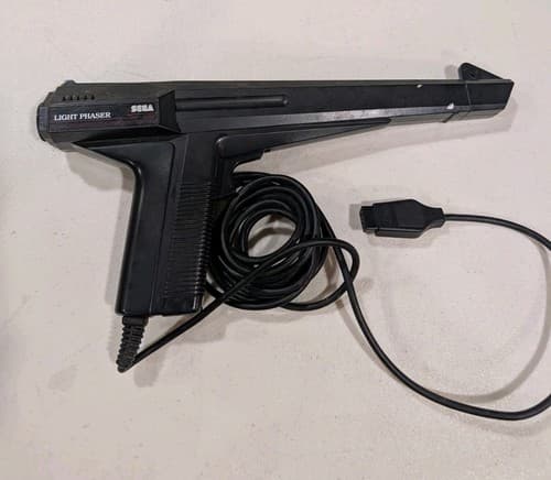 Vintage Original Sega Master System Light Phaser Gun Controller Zapper Tested