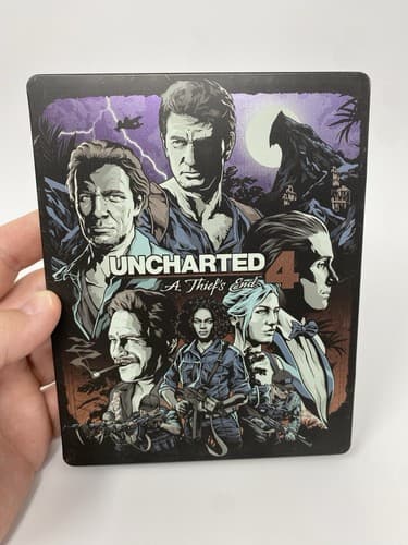 Uncharted 4: A Thief's End Limited Edition Steelbook Only w/ Inserts Stickers