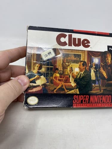 Clue SNES Complete In Box CIB Super Nintendo Game w/ Poster & Inserts Ships Fast — photo 2
