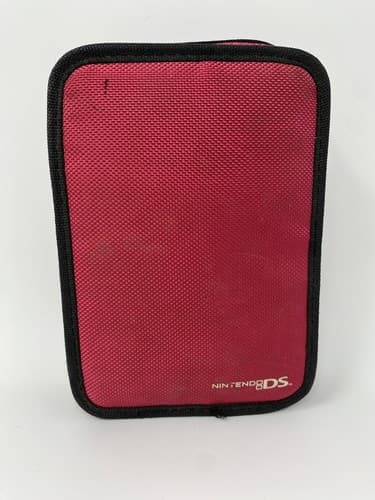 Nintendo 3DS XL DSi Lite Carrying Case Dark Pink - Used & Cleaned Ships Fast