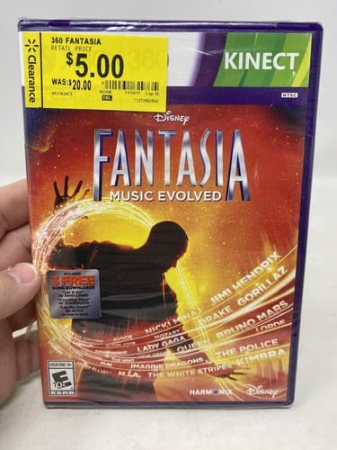 Xbox 360 Kinect Disney Fantasia Music Evolved Microsoft 2014 New Factory Sealed