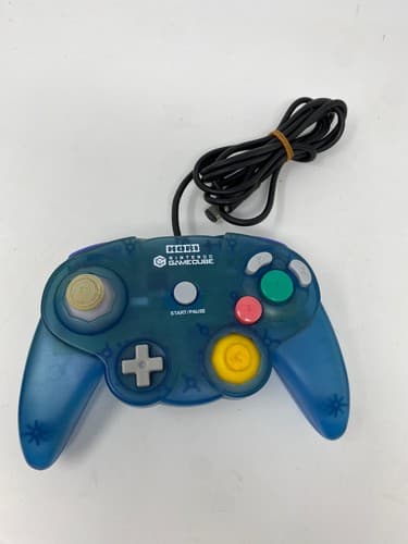 Hori Pad Cube Nintendo GameCube Wired Controller Clear Blue GC702 