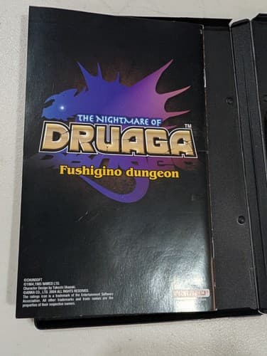 Sony PlayStation 2 PS2 Disc & Manual Only TESTED Nightmare of Druaga — photo 4
