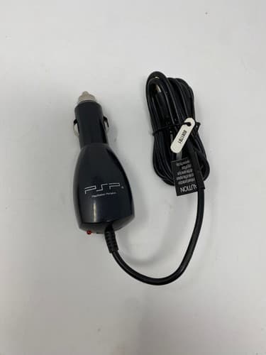 PSP Sony PlayStation Portable Car Adaptor Charger Model 051039-80 Black OEM part