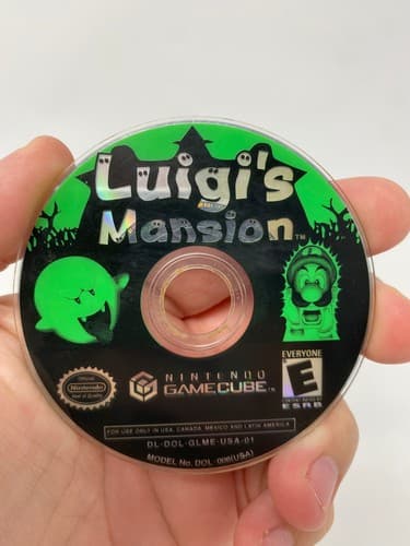 FOR PARTS Luigi's Mansion Nintendo GameCube Game - Disc Only NOT WORKING