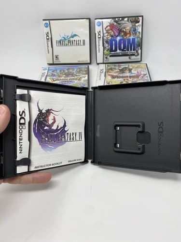 Nintendo DS Lot 5 CASES ONLY No Games Dragon Quest IX IV Final Fantasy III IV — photo 4