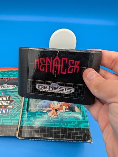 Sega Genesis Menacer 6 Game Cartridge with Original Box and Cartridge — photo 8