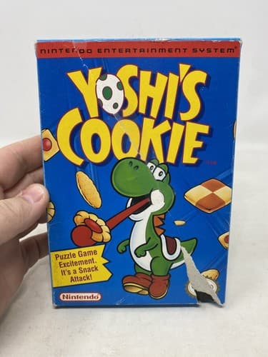 Yoshi's Cookie (Nintendo NES - 1993) (CIB Complete in box, W/ Manual ) Read
