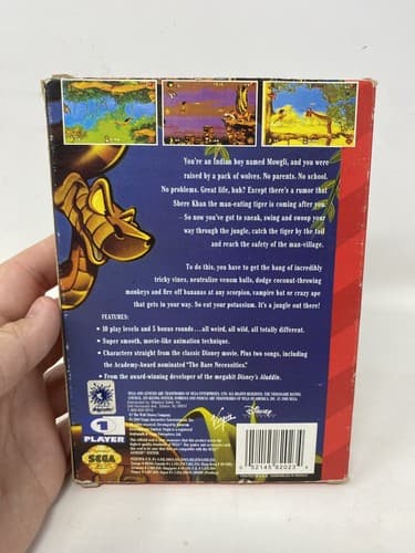 Sega Genesis Disney's The Jungle Book Complete w/Cartridge, Box & Manual — photo 3