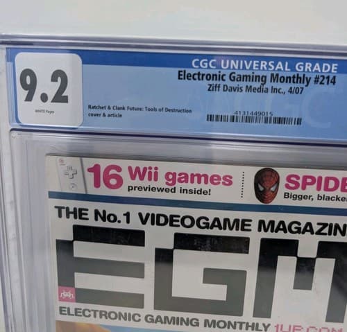 Electronic Gaming Monthly #214 CGC 9.2 Graded - Ratchet Clank Future — photo 2
