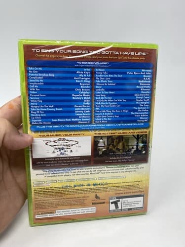 Lips for XBOX 360 (Game Only-No Microphone) 2008 Music Karaoke BRAND NEW SEALED — photo 8