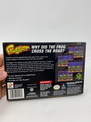 Frogger Super Nintendo SNES Entertainment System 1998 CIB Tested Game Box Manual — photo 7