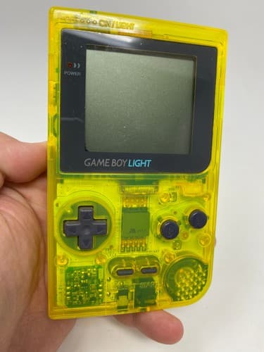 Nintendo GameBoy Light Game Boy GB Console Clear Yellow Toys R Us Limited Model