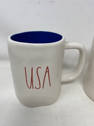 Rae Dunn SWEETIE, DAD, USA Mugs Black Script By Magenta Artisan Collection — photo 2