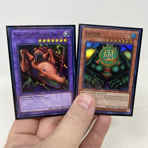 Kazejin & Twin-Headed Thunder Dragon MRD-EN120 EN026 Unlimited Ed Yugioh Foils