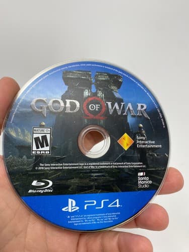 God of War (Sony PlayStation 4, PS4 2018) Disc Only No Case or Manual Tested