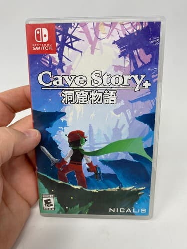 Cave Story+ Plus Nintendo Switch Game Cartridge Case & Instruction Booklet USA