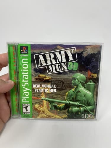 3DO Army Men 3D PS1 2000 NTSC-U/C T Action & Adventure w/ Manual