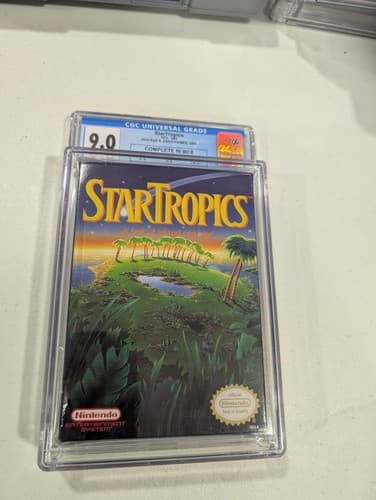 Star Tropics Startropics Nintendo NES CGC Graded 9.0 CIB - 9.8 Cart, 9.2 Box!