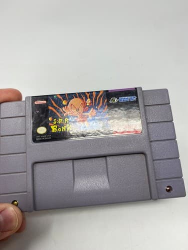 Super Bonk SNES 1994 Authentic Cartridge Only - Tested & Working — photo 4