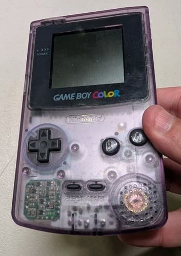 Nintendo Game Boy Color Handheld System Atomic Purple ~ Working w/ Sound — photo 5