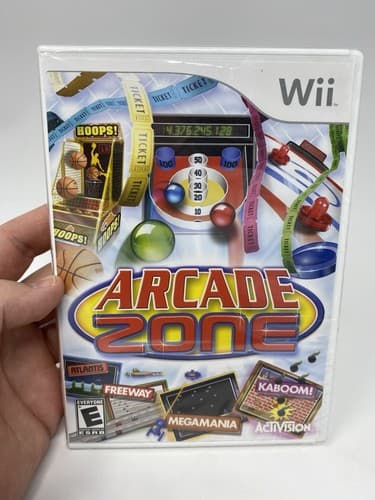 Arcade Zone (Nintendo Wii, 2009) Sealed Activision Retro Kaboom Megamania