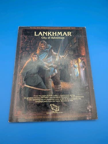 TSR 1st ed. AD&D Lankhmar - City of Adventure - Map, no booklet