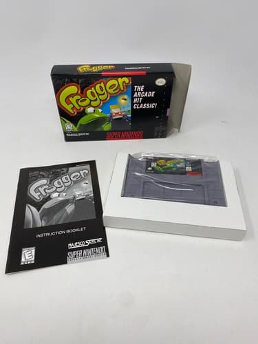 Frogger Super Nintendo SNES Entertainment System 1998 CIB Tested Game Box Manual — photo 9