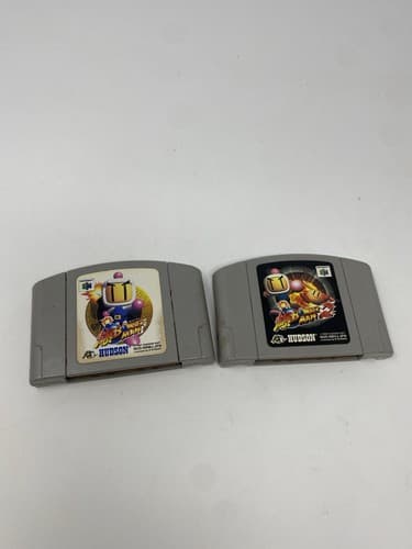 Bomberman 1 & 2 (JPN) Nintendo 64 N64 Region Locked Lot Carts Only