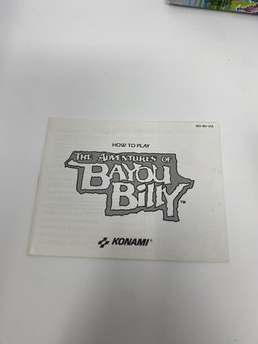 Nintendo NES The Adventures of Bayou Billy w/ Box, Foam Insert, Dust Sleeve — photo 9