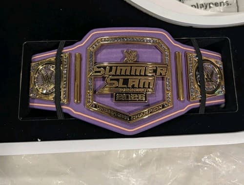 WWE SUMMERSLAM 2026 MINI BELT #10/200 - MINNESOTA - RARE TAKEOVER EXCLUSIVE — photo 8
