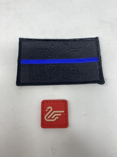 Nick Swan Knives Patches Police Blue Line And Small Eye Patch Rare Hard To Find