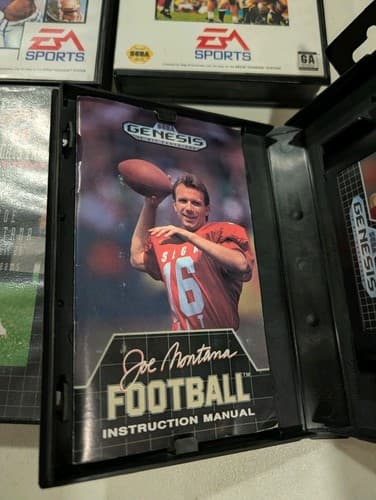 Lot Of 4 Sega Genesis Football/Rugby Games - Joe Montana, College — photo 3