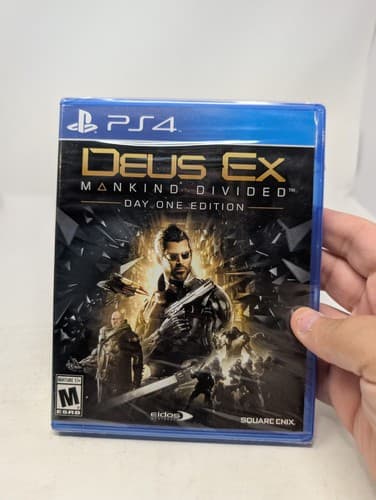 Deus Ex Mankind Divided Day One Edition PS4 Video Game M Rated