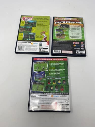 Backyard Sports Case Lot — PS2 Playstation 2 —  Football Baseball Basketball — photo 2