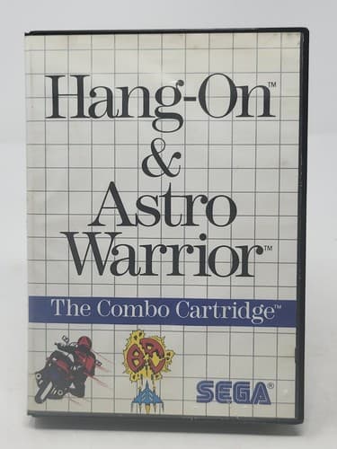 Hang-On & Astro Warrior: The Combo Cartridge (Sega Master, 1986) CIB Complete