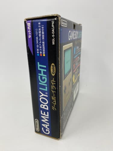 Nintendo Game Boy Light Gold Console MGB-101 Works CIB Complete With Box Manual — photo 3
