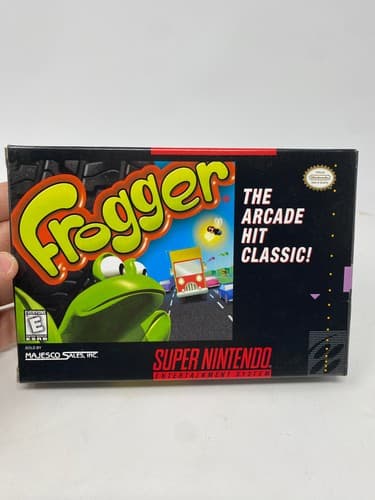 Frogger Super Nintendo SNES Entertainment System 1998 CIB Tested Game Box Manual