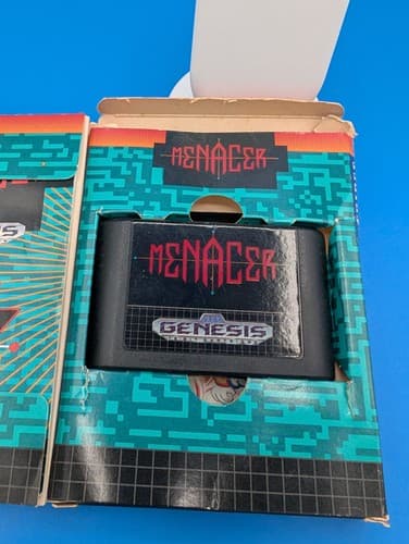 Sega Genesis Menacer 6 Game Cartridge with Original Box and Cartridge — photo 7