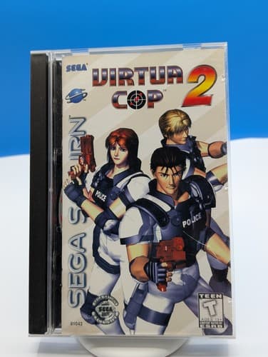 Virtua Cop 2 Sega Saturn CIB w/ Manual + Registration Card