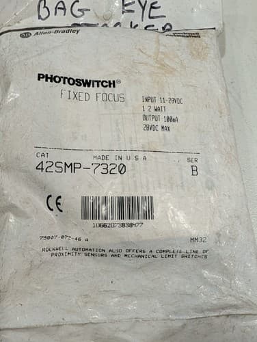 New Allen Bradley 42SMP-7021 Ser. B Photoswitch Fixed Focus 11-28VDC - New — photo 5