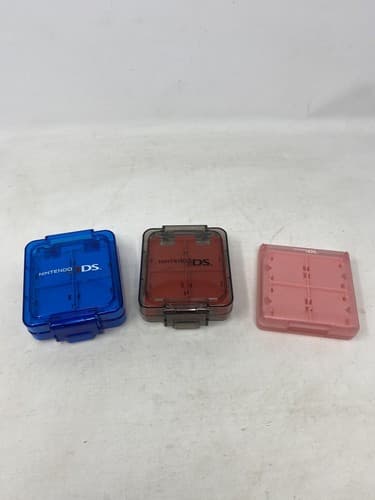 Nintendo 3DS 2DS XL DS Compact Video Game Cards Storage Cases Lot Of 3 READ
