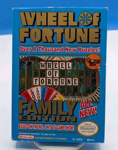 Wheel of Fortune Family Edition Nintendo NES *CIB Complete, Tested — photo 2