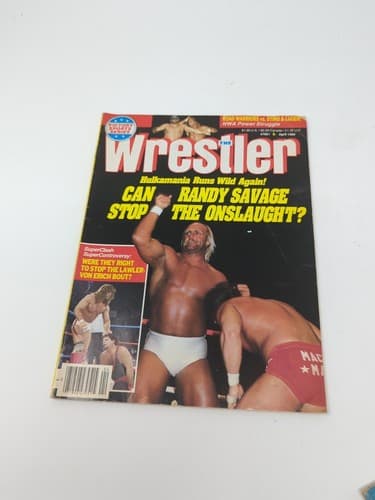 The Wrestler April 1989 Magazine Hulk Hogan Kerry Von Erich WWF PWI