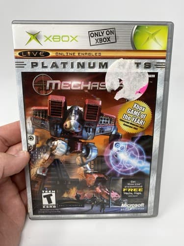 MechAssault (Microsoft Xbox, 2002) Complete W/Manual CIB Tested