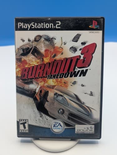 Burnout 3 Takedown (Sony PlayStation 2 PS2, 2004) CIB Complete w/Manual Tested