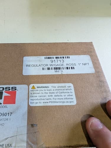 Ross 5211D6017 1" NPT 0-100 PSIG Air Pressure Regulator w/ Gauge — photo 3