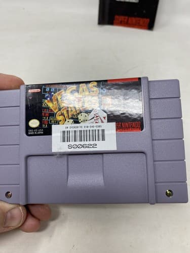 Vegas Stakes (Super Nintendo, SNES) Cartridge & Manual Only/Tested/Authentic — photo 5