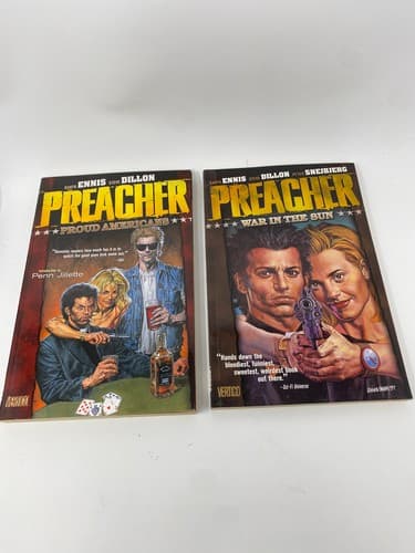 Preacher Graphic Novel Lot Of 2 TPB vol 3 & 6 Vertigo Comic Books Garth Ennis