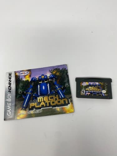 Mech Platoon (Nintendo Game Boy Advance, 2001) Cart & Manual Only Authentic